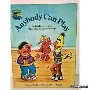 Vintage Sesame Street Book Club Anybody Can Play